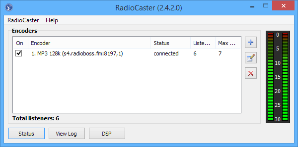 RadioCaster is a program for taking any audio connected to your computer and broadcasting it online