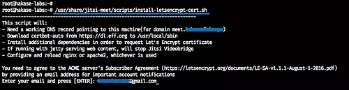 Generate Letsencrypt SSL Certificate